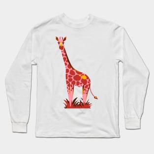 Fire giraffe Long Sleeve T-Shirt